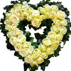 Begravningshjärta För alltid din - Begravningshjärta - Blommor till begravning
