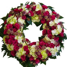 Begravningskrans Minnena finns kvar - begravningskrans - Blommor till begravning
