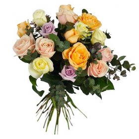 Begravningsbukett Romantisk - Lösbunden begravningsbukett - Blommor till begravning