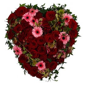 Begravningshjärta Oändlig kärlek - Begravningshjärta - Blommor till begravning