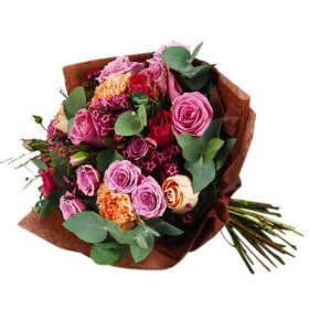 Begravningsbukett Romantik - Lösbunden Begravningsbukett - Blommor till begravning