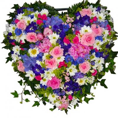 Begravningshjärta Farväl min älskade vän - Begravningshjärta - Blommor till begravning
